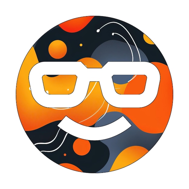 фото иконы лицо солнцезащитные очки икона оранжевый черный прохладный фон