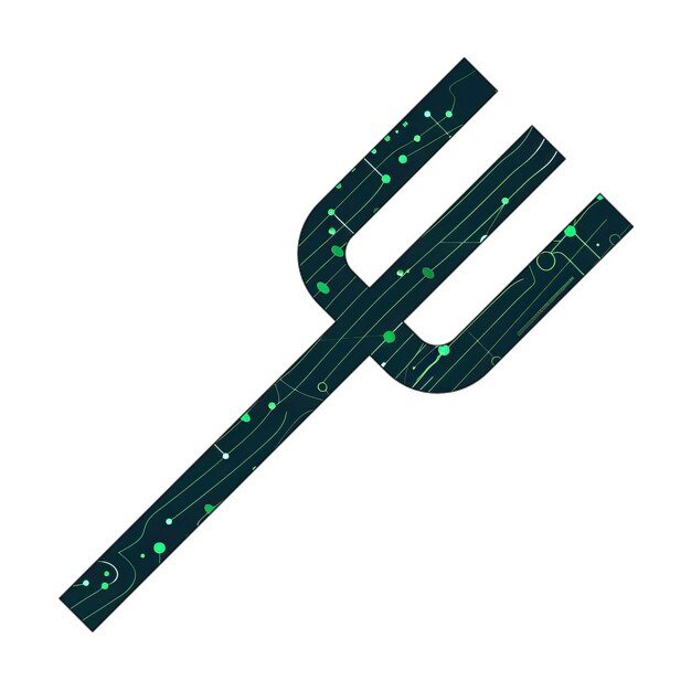 photo icons fork icon green technology texture