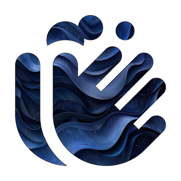 фото иконы руки пузырьки синий градиент фон стиль дизайна