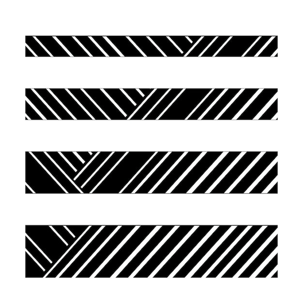 Foto icone foto larghezza della linea icona linee diagonali bianche e nere