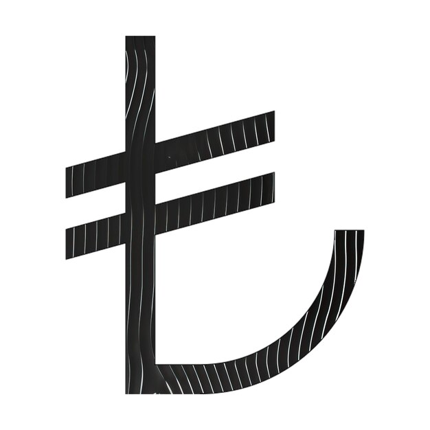 фото иконы лира знак икона черные белые линии текстура