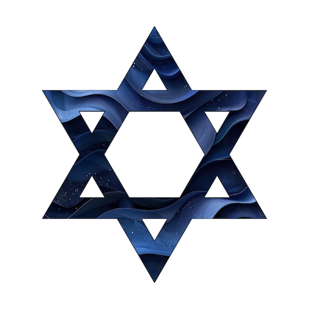 photo icons star of david blue gradient background style design