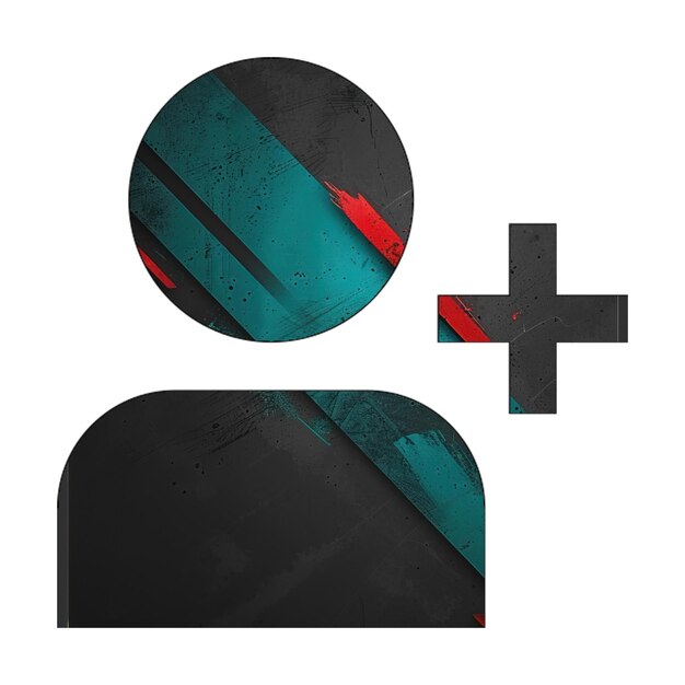 Photo photo icons user add icon diagonal black green red