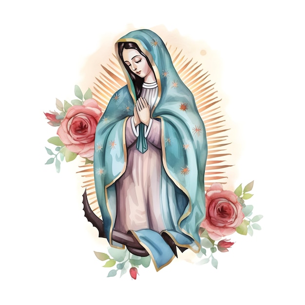 사진 과달루페의 성모 (dias de la virgen de guadalupe) 의 사진 일러스트레이션