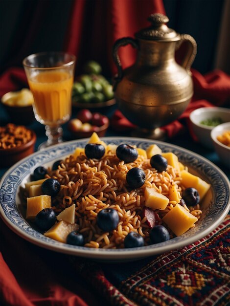 photo illustrations of various Moroccan foods 5