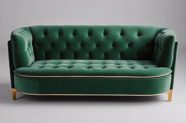 Photo image of a green sofa