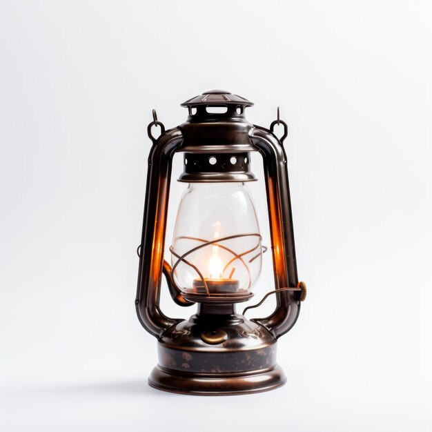 a photo image of a Kerosene Lamp on a white