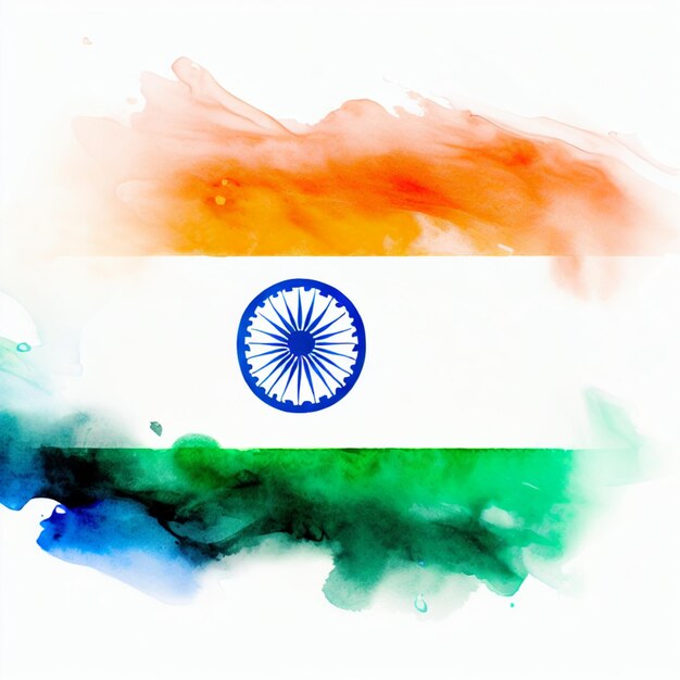 Photo a India Independence day with India flag background AI