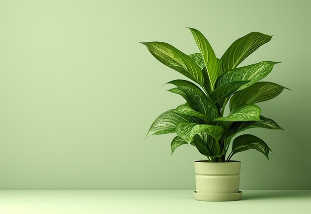 Photo of indoor plants on isolated white background