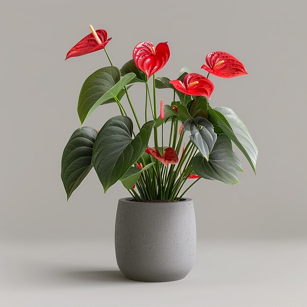 Photo of indoor plants on isolated white background