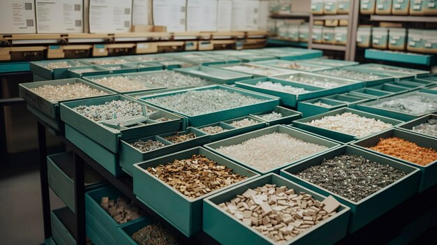 A Photo of Industrial Material Sorting and Class