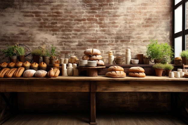 photo of inside bread shop