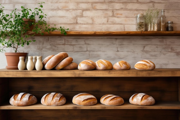 photo of inside bread shop