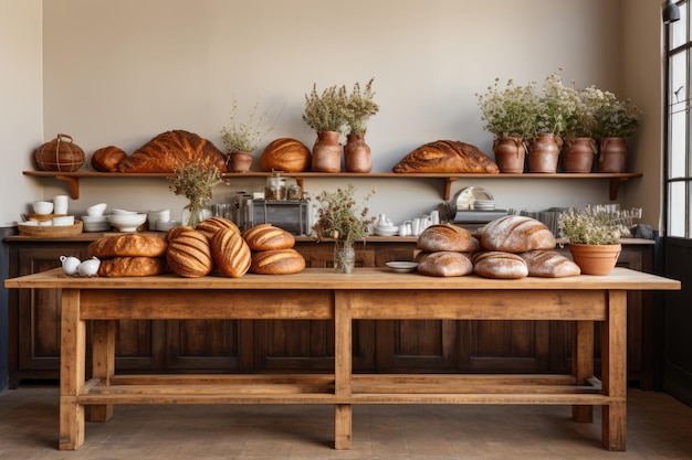 photo of inside bread shop