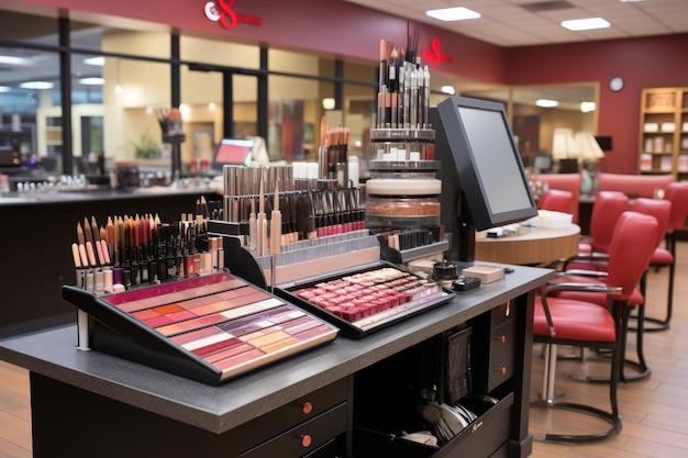 Photo photo of inside makeup store professional advertising photography