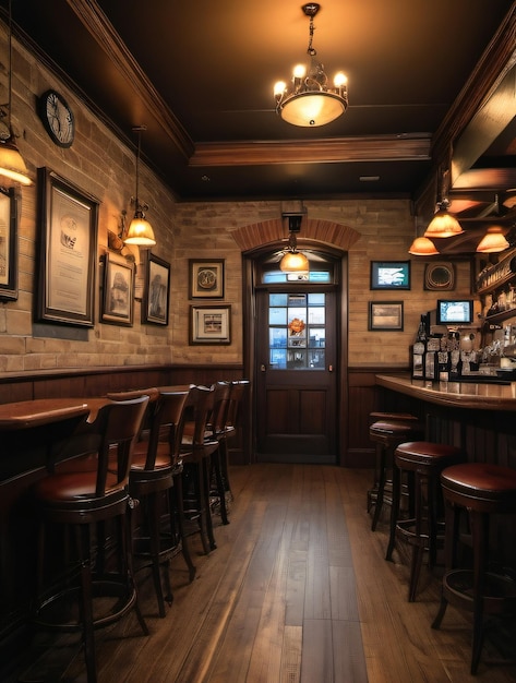 Photo Of The Interior Of Irish Pub