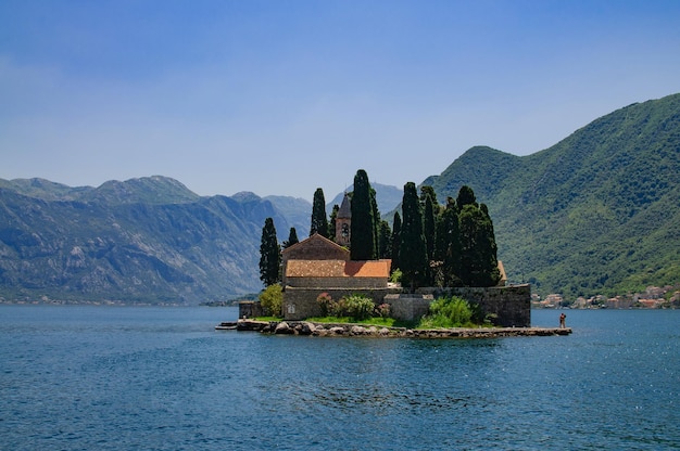 Photo of the island of St. George in the Bay of Kotor