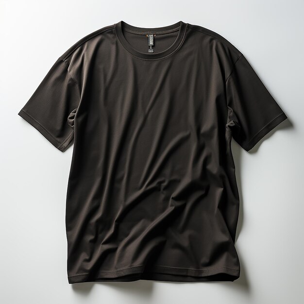 Photo isolated opened black tshirt