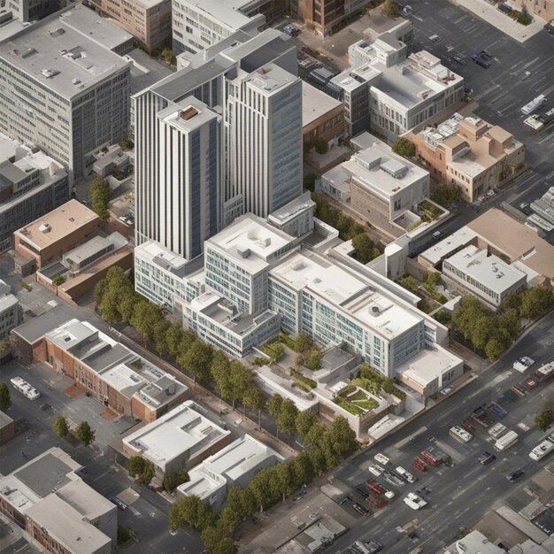 photo isometric view of San Francisco's hospital wallpaper