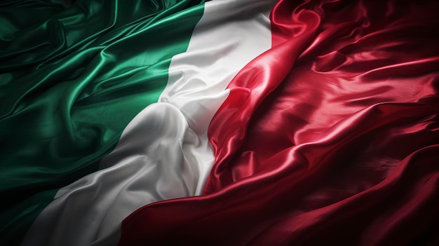 A photo of the Italian flag known as Il Tricolore