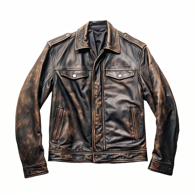 A photo of Jacket realistic white background generated by artificial intelligence