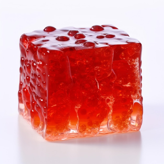 Photo of jelly jam with no background with white