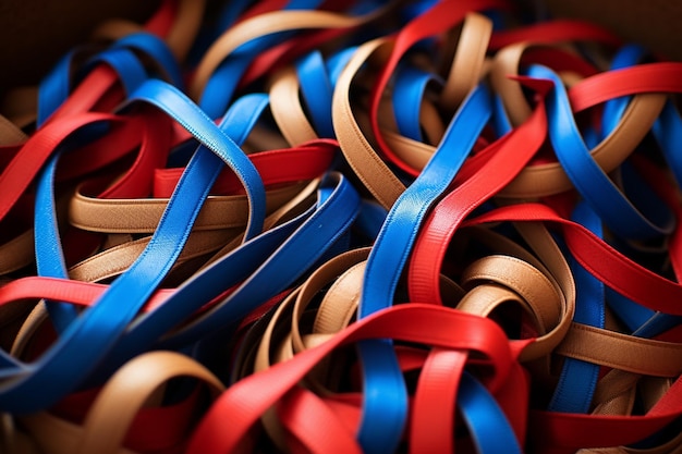 Photo photo of knots of happiness gift box ribbon photo