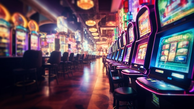 Photo las Vegas casino background generated by AI
