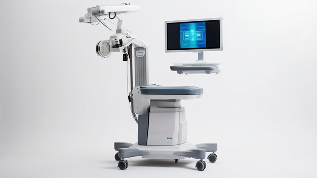 A photo of a laser eye surgery machine full length photo