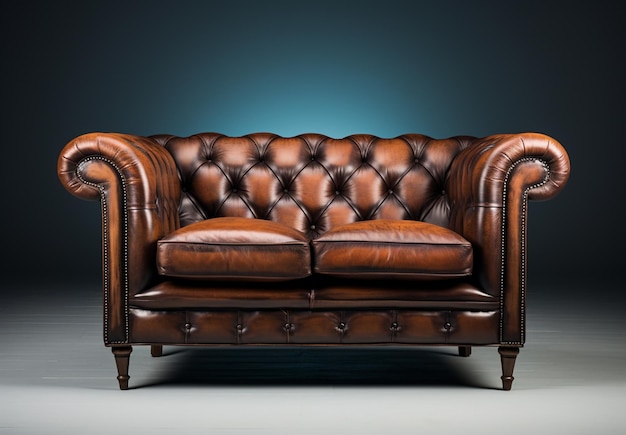 Photo leather sofa studio room