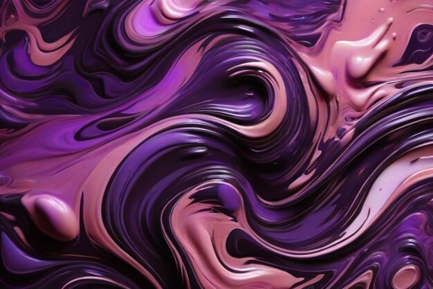 Photo photo liquid purple art painting abstract colorful background with color splash and paints modern ar