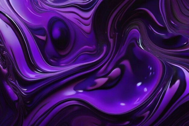 Photo liquid purple art painting abstract colorful background with color splash and paints modern ar