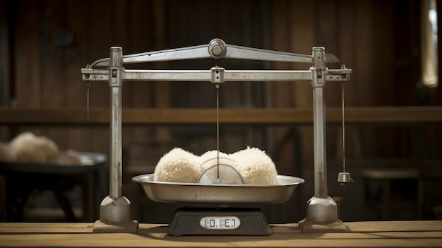 A Photo of a Livestock Scale for Weighing Animals