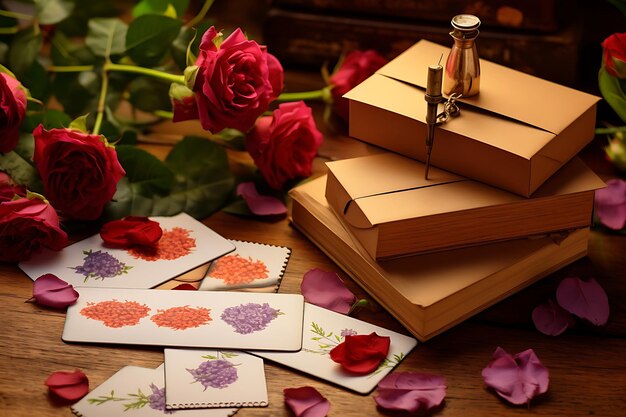 Фотографии любовных писем и конвертов с старинными марками