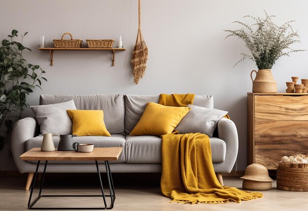 Photo of luxury modern living room interior design