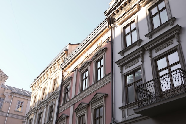 Photo of Lviv architecture in beautiful autumn day