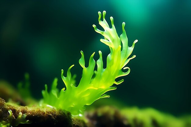 Photo photo of macro algae underwater macro photography