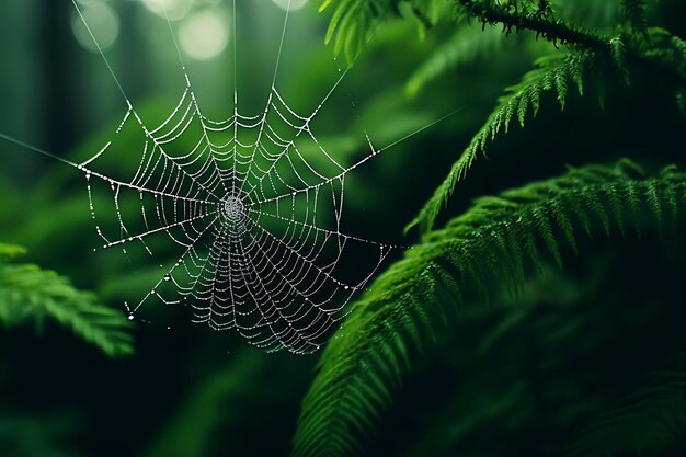 Photo of macro shots of a spiders web 4k wallpaper