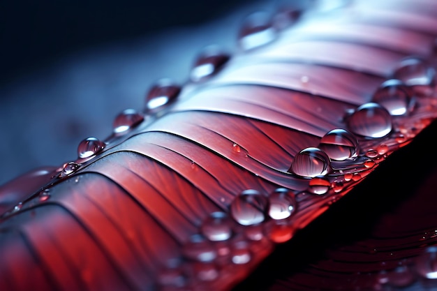 Photo photo of macro of a water droplet on a butterfly wing