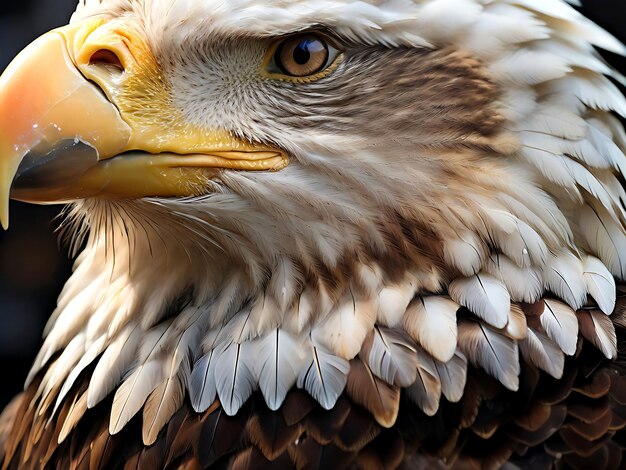 Photo Majestic Bald Eagle in Flight with Commanding Wingspan and Piercing Stare AI GENERATED