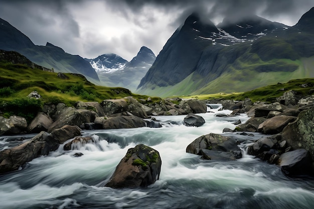Фотографии величественных норвежских водопадов в нетронутом мире