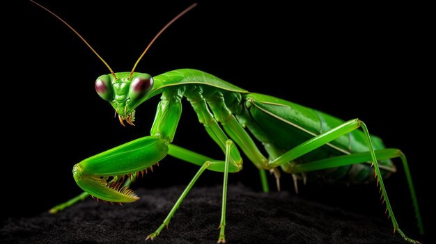 Photo of Mantis isolated on white background