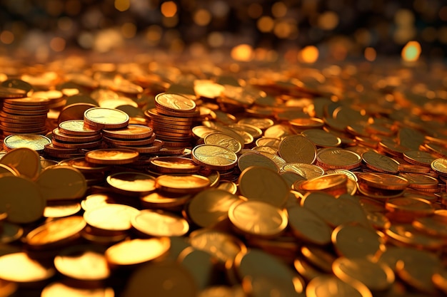 photo of many gold coins