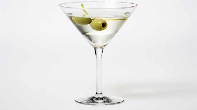 Photo of a Martini isolated on flat white background