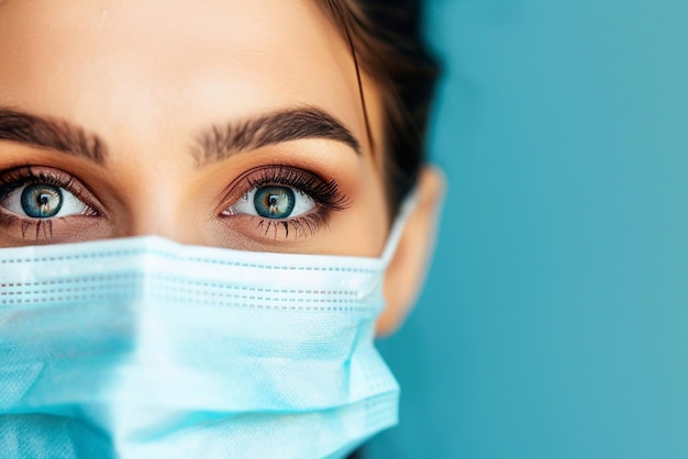 Photo of medical doctor wearing face mask