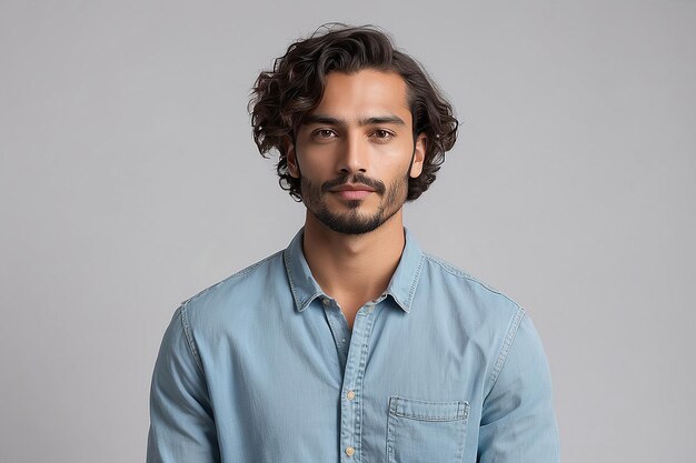 Photo medium shot man posing in studio