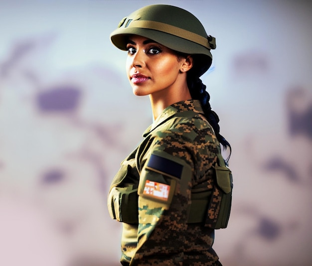制服を着てまっすぐに立っている軍人の写真