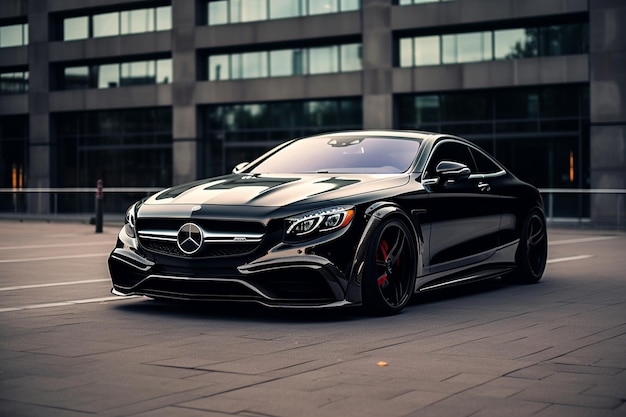 Photo photo a mercedes benz s class coupe with a black grille