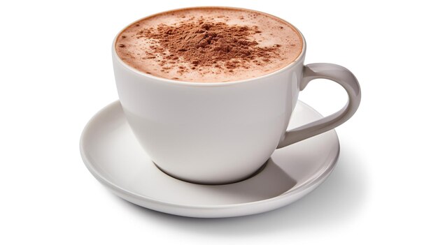 Photo of a Mexican Hot Chocolate isolated on flat white background