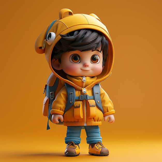 a photo of mini cartoonish character design